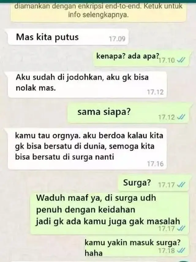 10 Chat saat Diputusin Pacar Ini Bikin Senyum Tipis