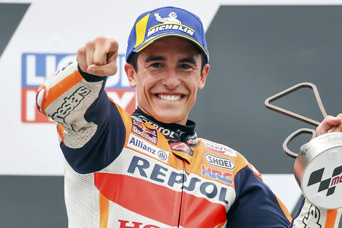 Foto MotoGP: Senyum Sumringah Marc Marquez, Naik Podium Setelah 581 Hari Penantian