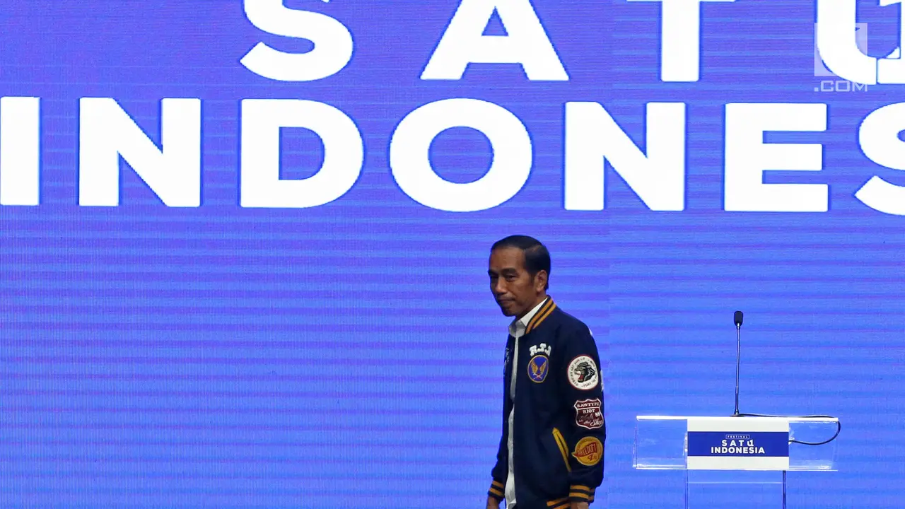 Jokowi Ajak Kaum Milenial Untuk Tidak Golput di Festival Satu Indonesia