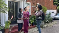 Kartika Soekarno saat sedang di Wisma Nusantara, Inggris pada hari kemerdekaan Indonesia. (dok. Tangkapan layar Instagram @kartikasoekarnofoundation/https://www.instagram.com/p/CwFTvwFtwuY//Farel Gerald)