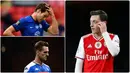 Mesut Ozil mengalami masa sulit di Arsenal pada musim ini. Bukan karena performanya yang menurun akan tetapi statusnya dibekukan oleh klub karena hubungannya yang buruk dengan sang pelatih. Berikut 4 pemain yang tengah dibekukan di timnya pada musim ini. (kolase foto AFP)