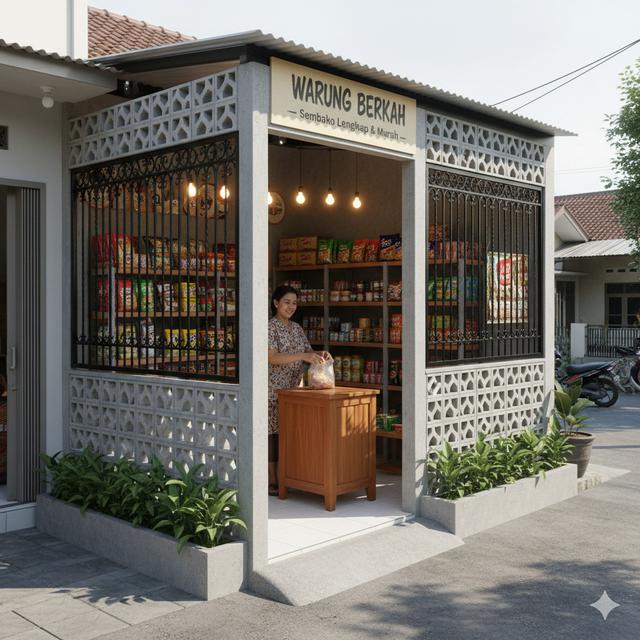 7 Desain Warung Sembako Tanpa Pintu Depan, Cocok untuk Usaha Rumahan ...