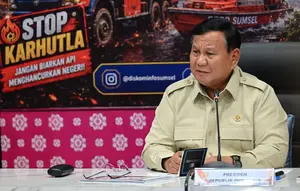 Pesan Prabowo Saat Cek Kebakaran Hutan: Jaga Kampung Halamanmu