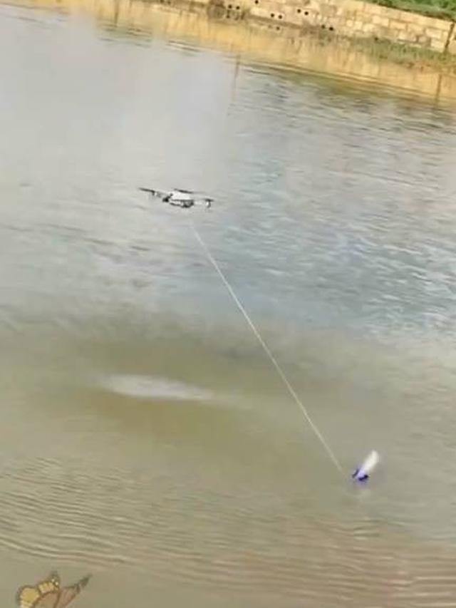 Viral Momen Kocak Orang Mancing Pakai Drone Ini Ujungnya Enggak Terduga
