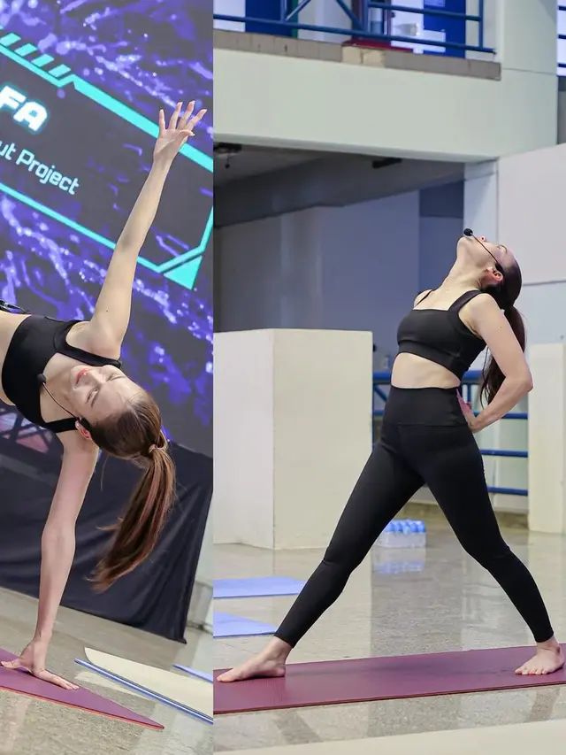 Gerakan Yoga Ayu Ting Ting. [@ayutingting92]