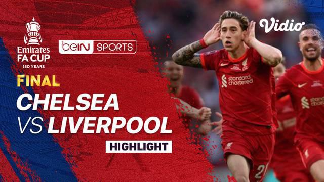 Berita video highlights laga final Piala FA 2021/2022, di mana Liverpool menjadi juara setelah mengalahkan Chelsea lewat drama adu penalti, Sabtu (14/5/2022) malam hari WIB.