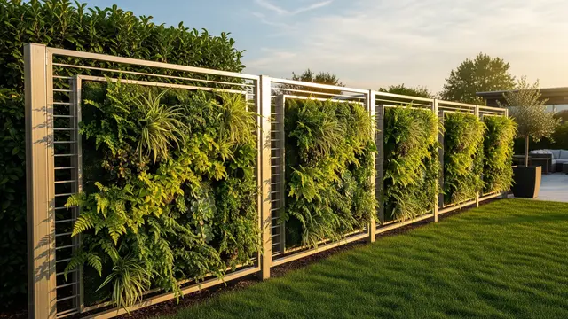 Pagar Baja Ringan dengan Panel Vertical Garden