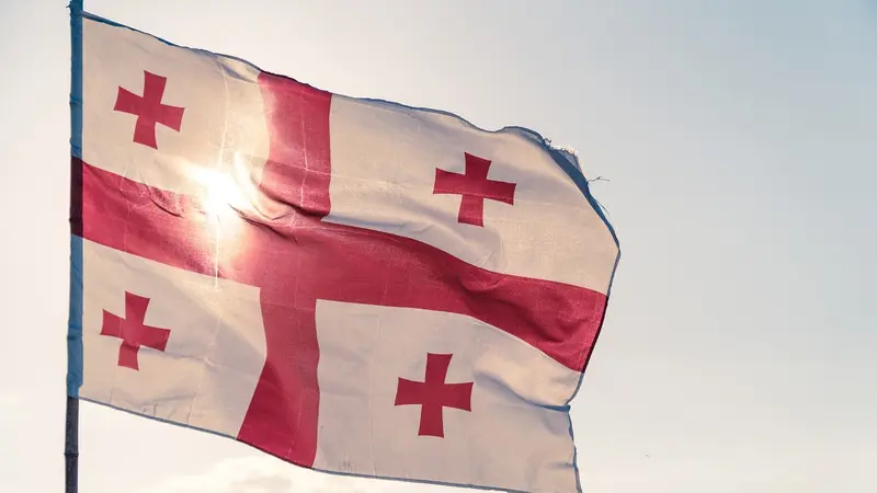 Ilustrasi Georgia, bendera Georgia. (Peggy/Pixabay)