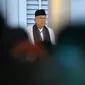 Cawapres nomor urut 01 Ma'ruf Amin menyampaikan pendapatnya saat debat cawapres 2019 di Hotel Sultan, Jakarta, Minggu (17/3). (Liputan6.com/Johan Tallo)