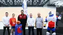 Indonesia rencananya akan menggelar pertandingan di Grup G dan H pada babak penyisihan. Semua pertandingan itu akan digelar di Indonesia Arena yang baru selesai dibangun. (Liputan6.com/Herman Zakharia)