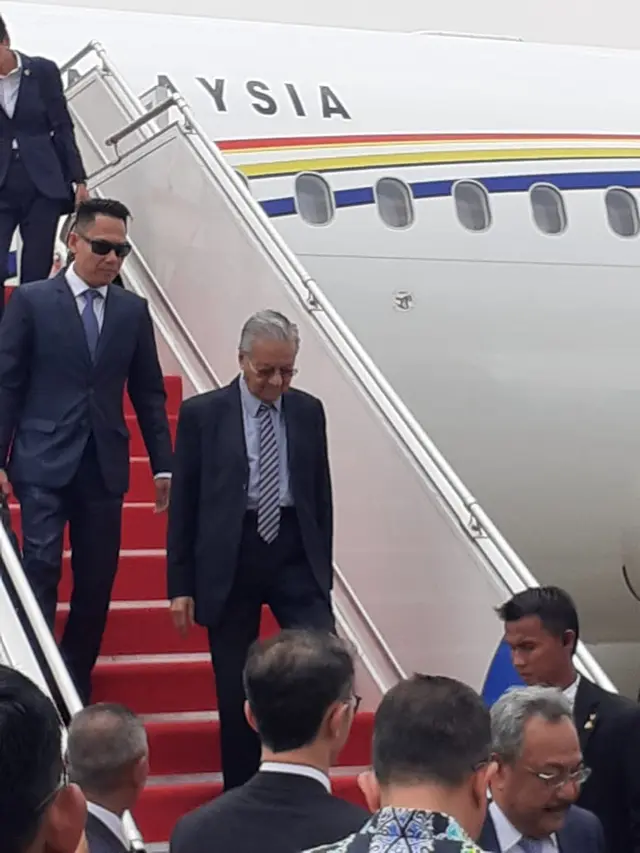PM Malaysia, Dr. Mahathir Mohamad tiba di Jakarta