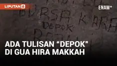 Coretan Tulisan "Depok" Muncul di Gua Hira Arab Saudi