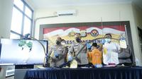 Polres Metro Bekasi gelar perkara aksi tawuran antar kelompok pelajar. (Foto: Istimewa).