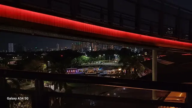 Menilik Indahnya Kota Jakarta di Malam Hari Menggunakan Galaxy A34 5G