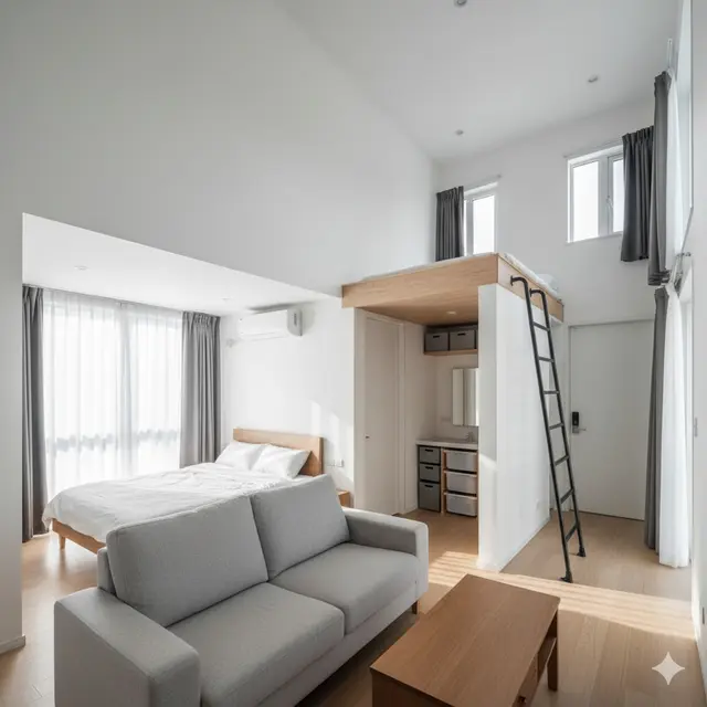 Model Rumah Mezzanine Type 36 Modern