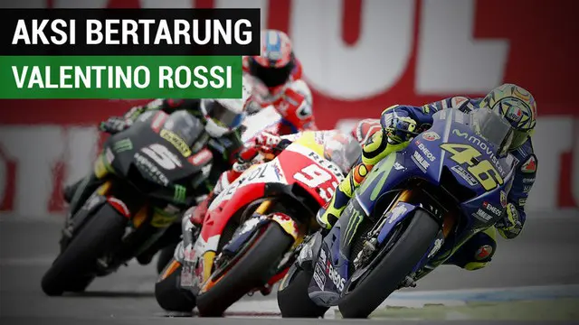 VIDEO: Inilah Aksi Bertarung Valentino Rossi di MotoGP Belanda 2017