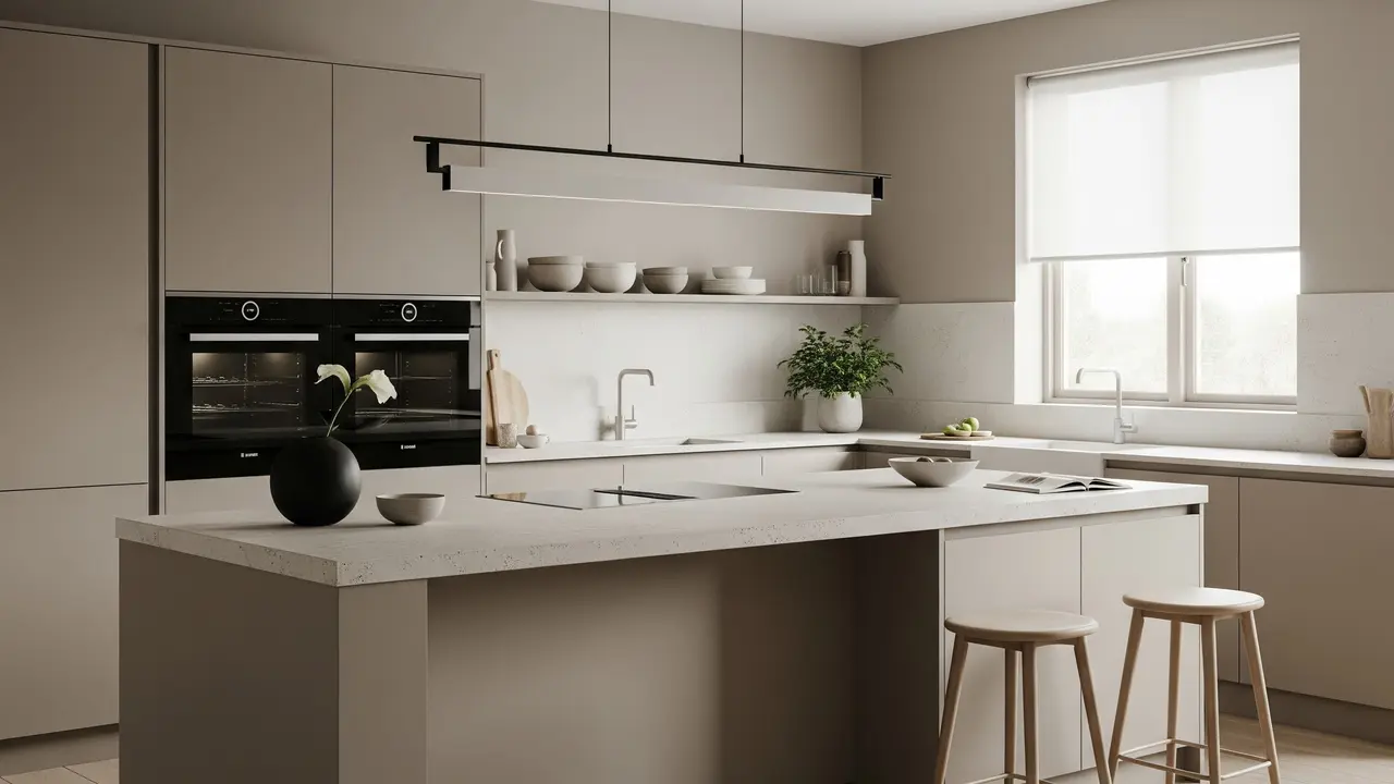 Model Cat Dapur Minimalis (Image by Gemini AI)