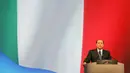 Sosok Silvio Berlusconi bukan cuma berpengaruh untuk sepak bola Italia. Namun juga sangat dekat dengan kultur dan politik lantaran ia pernah menjabat sebagai Perdana Menteri Italia. (AFP/Alberto Pizzoli)