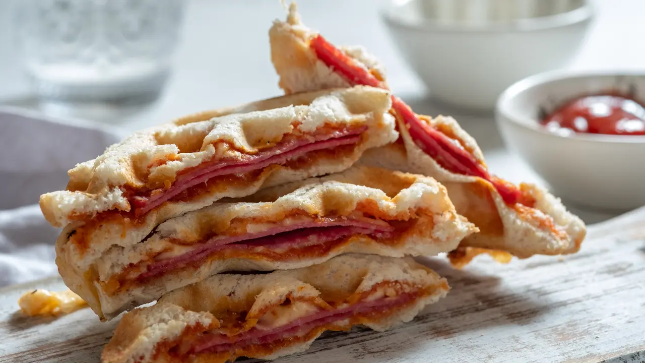resep pizza waffle