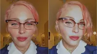 Madonina memamerkan penampilan barunya dengan rambut merah muda (Dok.Instagram/@madonna/https://www.instagram.com/p/CGOGLg7hx6n/Komarudin)