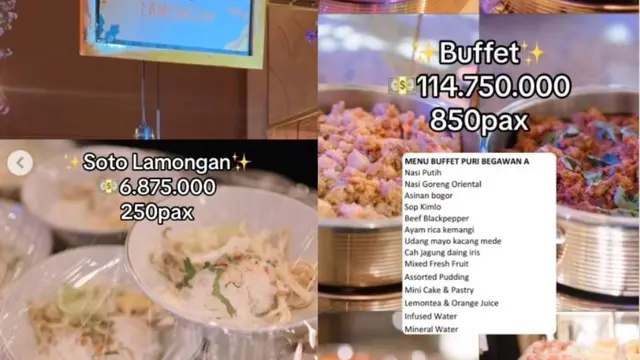 Pengantin Wanita Ungkap Bujet Katering Pernikahan Rp216 Juta, Menunya Sushi Tei sampai Kopi Kenangan.