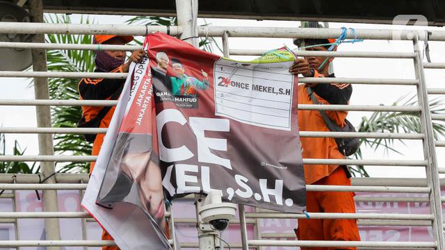 Semua Bentuk Alat Peraga Kampanye Dicopot dari Ruang Terbuka