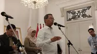 Penjabat (Pj) Gubernur DKI Jakarta Heru Budi Hartono mengadakan Rapat Pimpinan (Rapim) membahas pengembangan tanggul dalam program National Capital Integrated Coastal Development (NCICD) di Balai Kota DKI Jakarta, Selasa (3/1/2023). (Dok. Liputan6.com/Winda Nelfira)