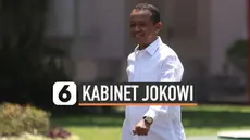 Bahlil Lahadalia datang ke Istana Kepresidenan Jakarta. Pengusaha yang tergabung dalam Himpunan Pengusaha Muda Indonesia (HIPMI) ini mengenakan kemeja putih.