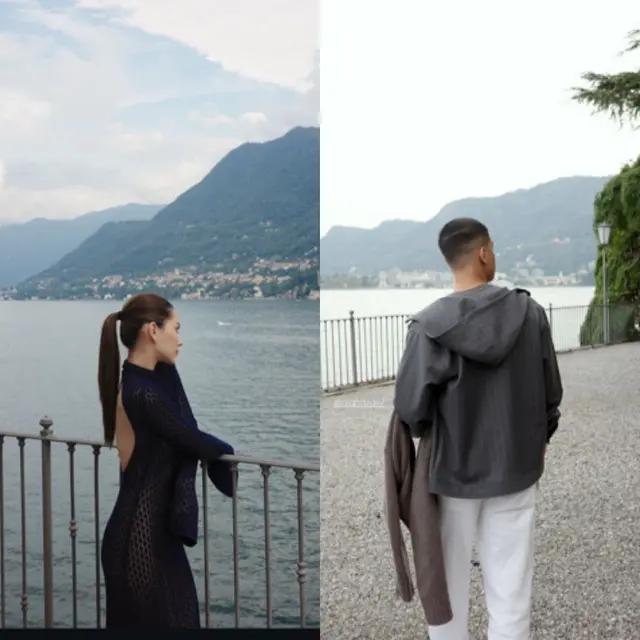 Alyssa Daguise dan Al Ghazali saat di Italia. [@alyssadaguise]