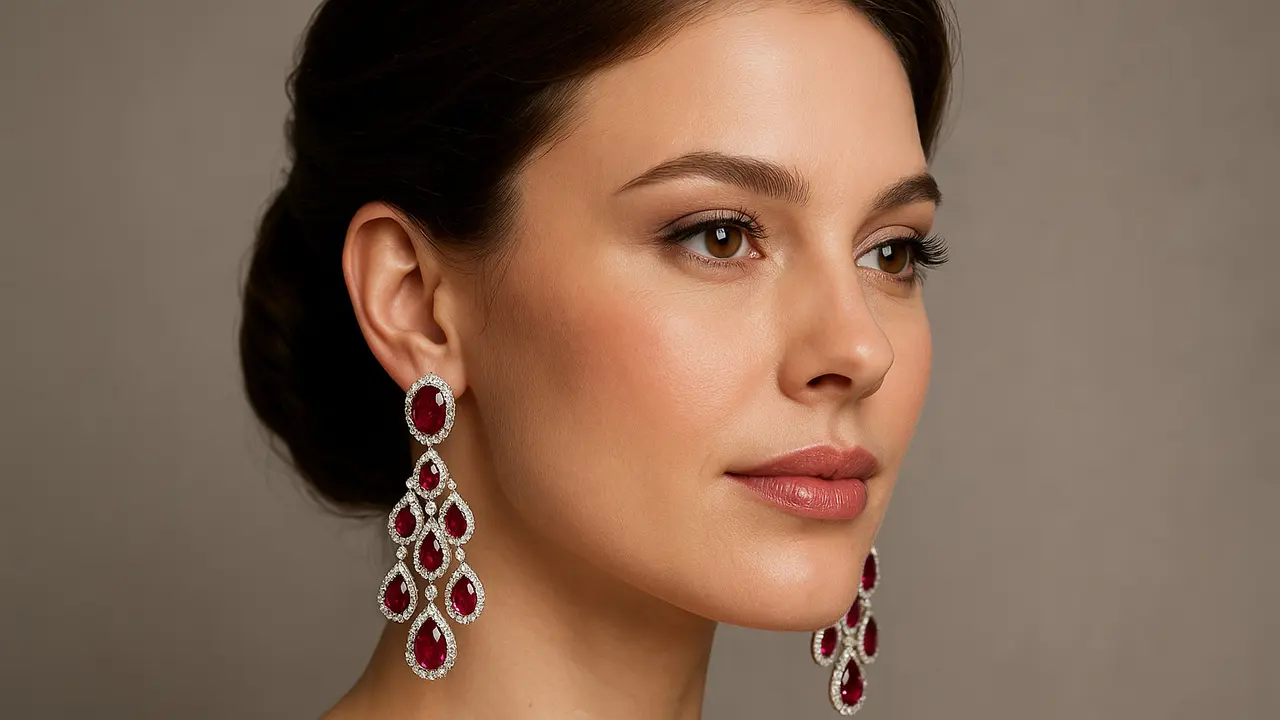 Model Anting Batu Ruby/Ilustrasi oleh AI