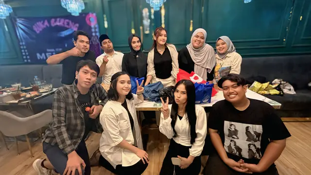 Meiska menghadiri acara buka puasa bersama penggemar di Jakarta, baru-baru ini. (Foto: Dok. Koleksi Pribadi Meiska Adinda)