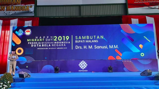 Bupati Malang Sambut Menaker di Acara Peringatan Hari Migran Sedunia 2019