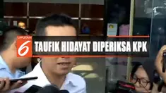 Taufik Hidayat diperiksa sebagai saksi atas kasus dugaan suap di Kementerian Pemuda dan Olahraga.