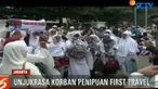 Pengunjuk rasa mendesak Kemenag mencari tahu berapa asset yang masih dimiliki oleh first travel kepada PPATK
