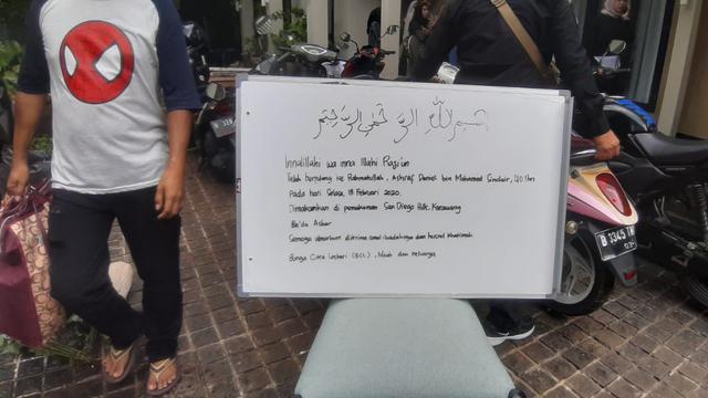 Ashraf Sinclair dimakamkan di San Diego Hills (Liputan6.com/ Zulfa Ayu Sundari)