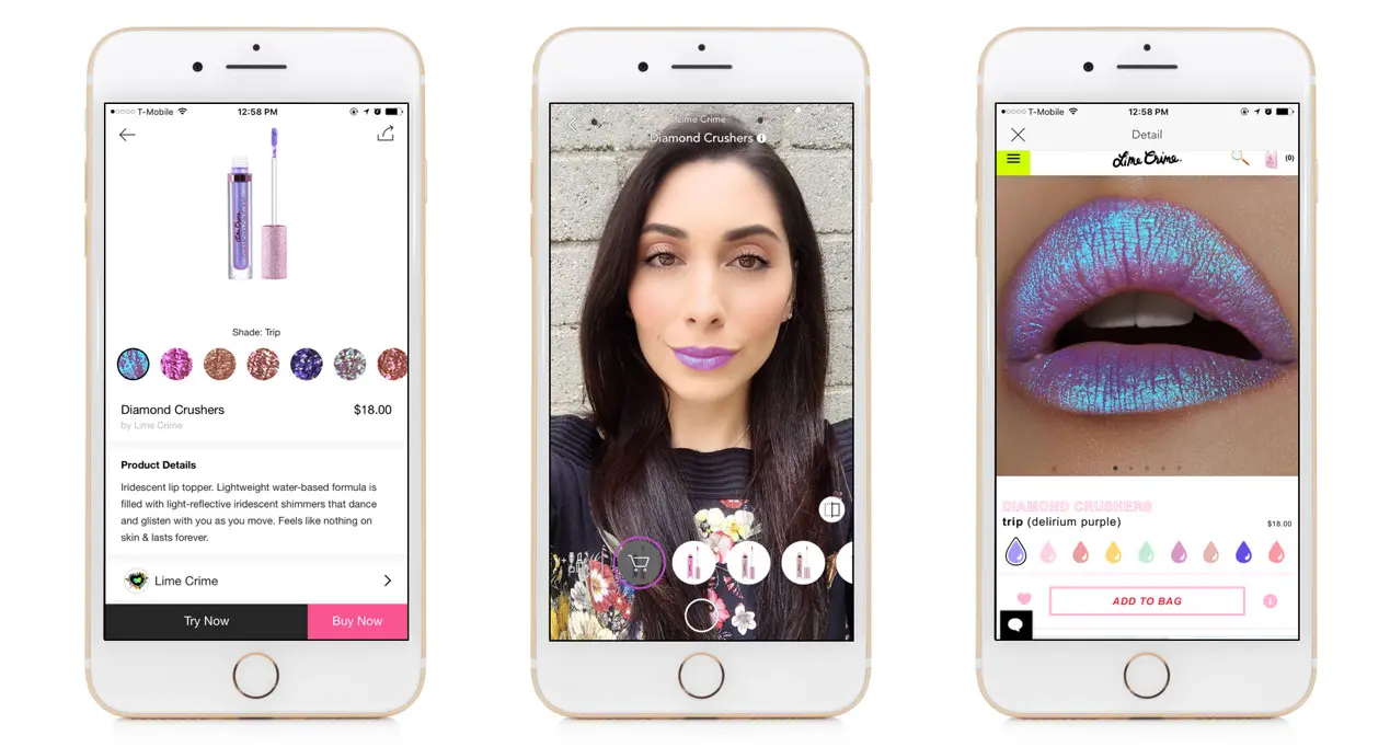 Aplikasi MakeupPlus meluncurkan fitur Counter yang memungkinkan Anda menjajal berbagai warna lipstik secara real time (Foto: Dok. MakeupPlus)