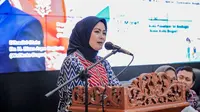 Istri Wali Kota Bogor Bima Arya, Yane Ardian rupanya telah mendaftar sebagai bakal calon legislatif (bacaleg) DPR RI ke KPU. (Achmad Sudarno)