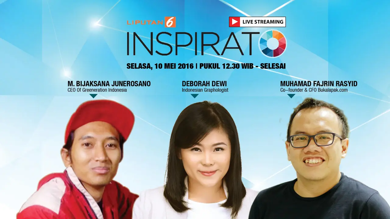 Saksikan INSPIRATO Bersama 4 Narasumber Hebat