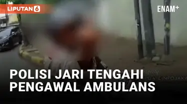 Viral! Oknum Polisi Acungkan Jari Tengah ke Relawan Pengawal Ambulans