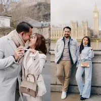 Couple on beige! Padu padan item outfit warna beige ala Kiky dan Khairi berikut ini menarik untuk disontek. [@kikysaputrii]