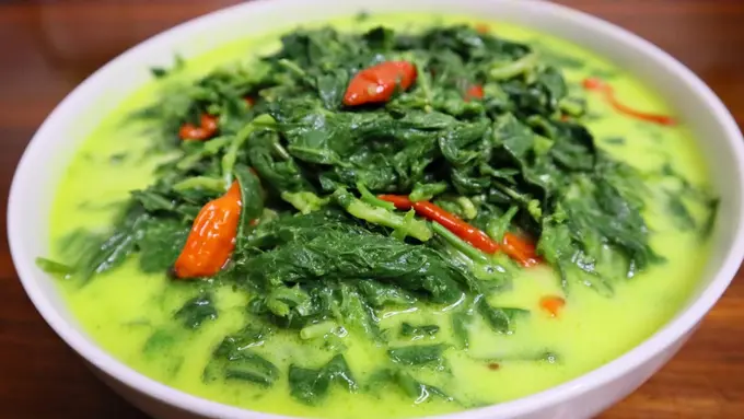 Resep Daun Ubi Tumbuk