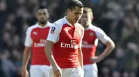 Emirates Stadium - 13/3/16 Arsenal's Alexis Sanchez looks dejected after Odion Ighalo (not pictured) scores the first goal for Watford Reuters / Hannah McKay