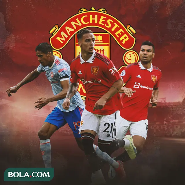 Manchester United - Raphael Varane, Antony, Casemiro