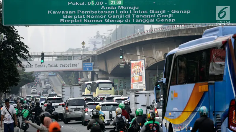 Ganjil Genap Sudah Diberlakukan di Jakarta
