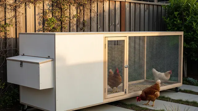 Model Kandang Ayam Umbaran Minimalis untuk Halaman Sempit (AI)
