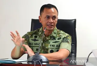 Kepala Biro Informasi Pertahanan Sekretariat Jenderal Kemhan Brigjen TNI Rico Ricardo Sirait. (Antara)