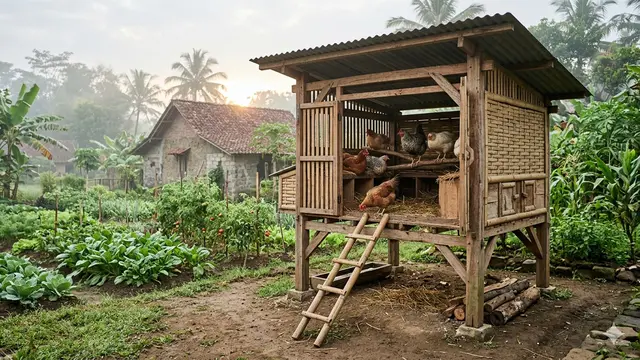 Ide Kandang Ayam Unik Bentuk Rumah Mini yang Estetik dan Fungsional