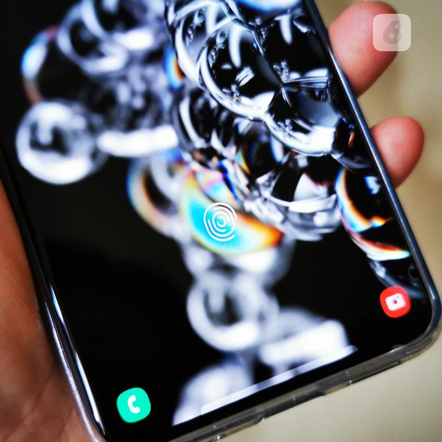 Pemindai Sidik Jari di Samsung Galaxy S20 Ultra. Liputan6.com/Mochamad Wahyu Hidayat