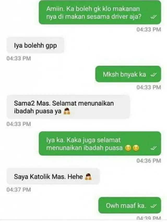 Haru, Driver Ojol Ini Dibelikan Pizza untuk Buka Puasa oleh Pelanggan Non Muslim