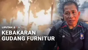 Gudang Furnitur Ludes Terbakar, 6 Jam Api Baru Padam
